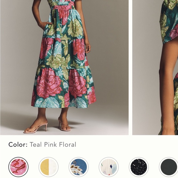 Anthropologie Somerset Maxi Dress - Dark Orang Patterned - Picture 3 of 3